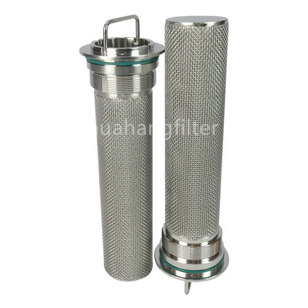 Custom Stainless Steel Basket Filter Element 70x345